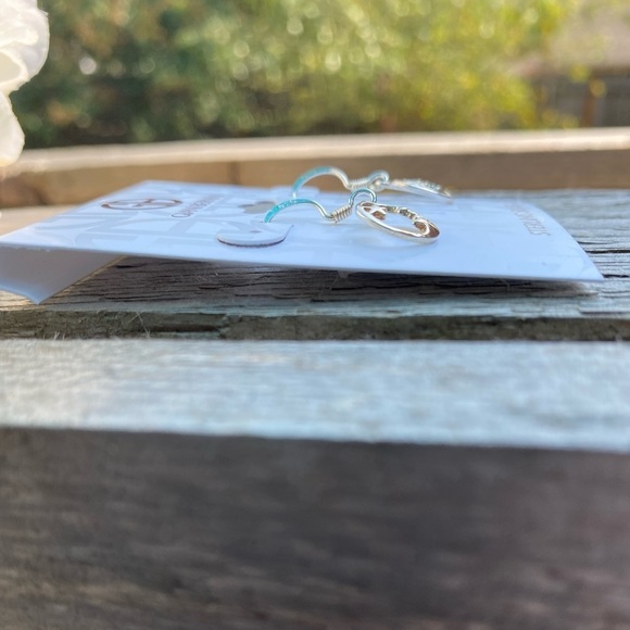 NWT GIANI BERNINI STERLING SILVER MOON STAR WIRE DROP EARRINGS - Picture 4 of 4